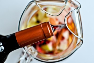 Ванильно-гранатовая сангрия - приготовление