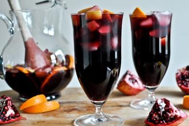 Ванильно-гранатовая сангрия - приготовление