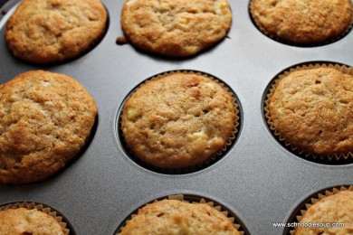 Банановые маффины - приготовление