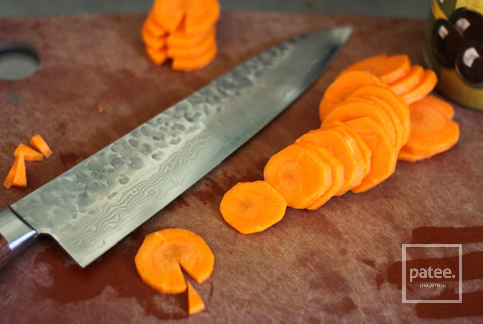 Пингвины из оливок - Шаг 1