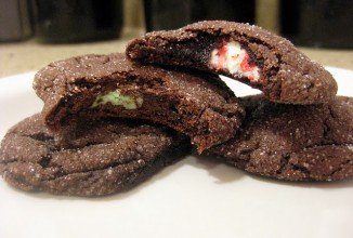 Шоколадно-мятное печенье с сюрпризом