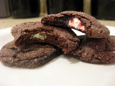 Рецепт Шоколадно-мятное печенье с сюрпризом