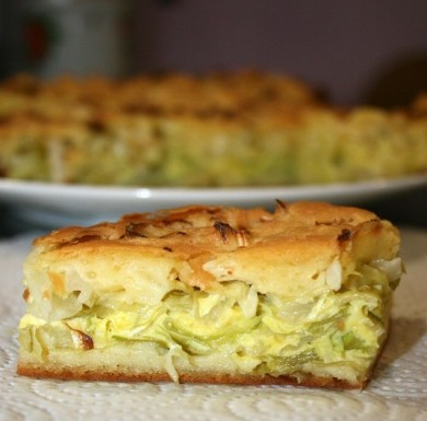 Рецепт Пирог с капустой и яйцами