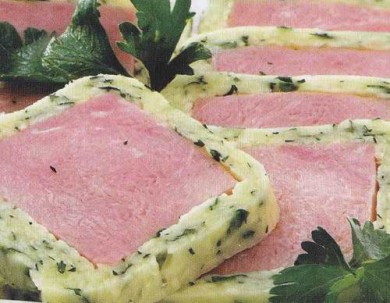 Рецепт Ветчина в сыре с зеленью