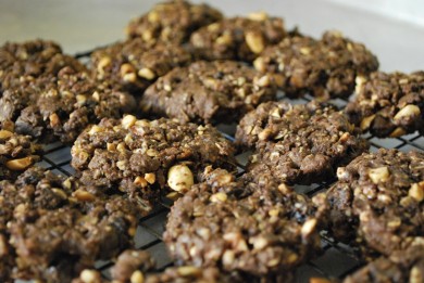 Рецепт Шоколадное печенье с гранолой