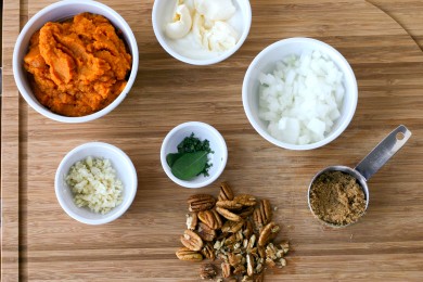 Самса с тыквой - приготовление