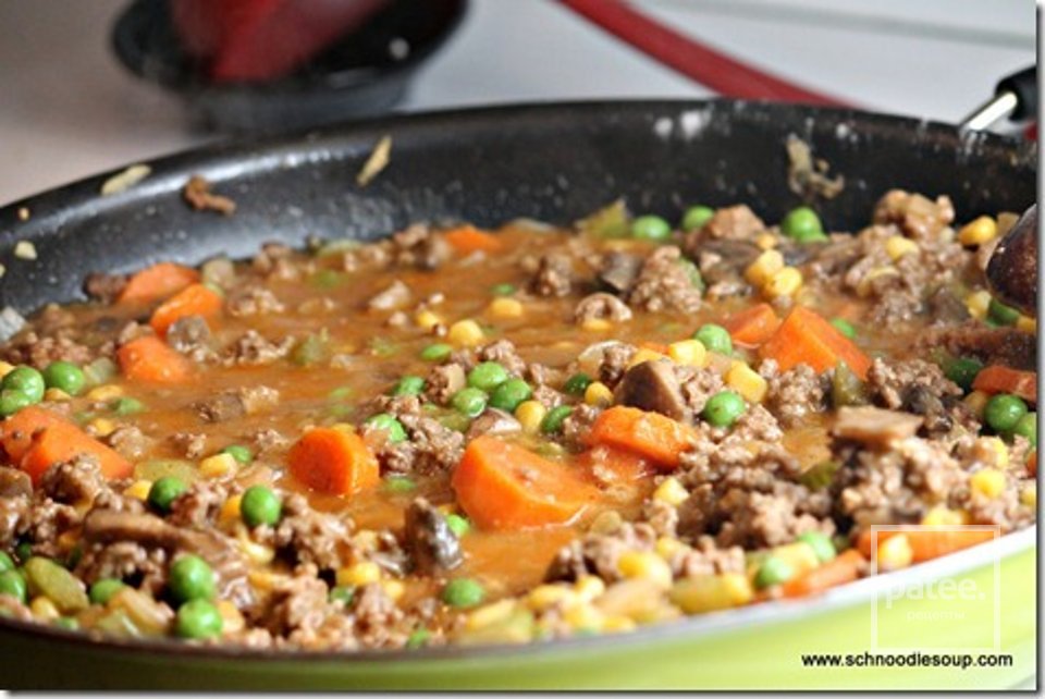 Запеканка из мяса с овощами и картофельного пюре - Шаг 11