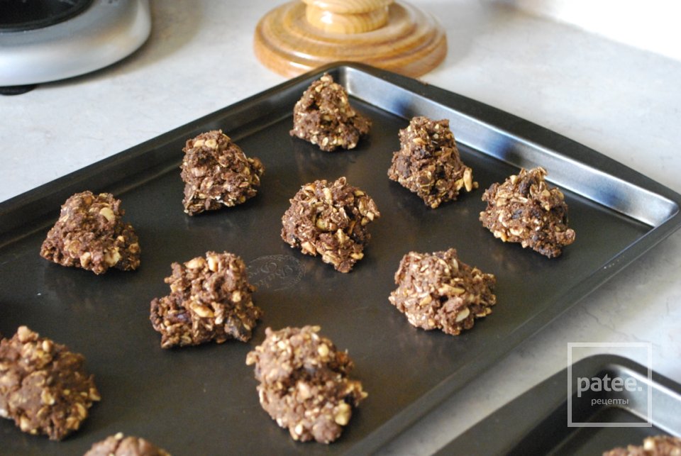 Шоколадное печенье с гранолой - Шаг 6