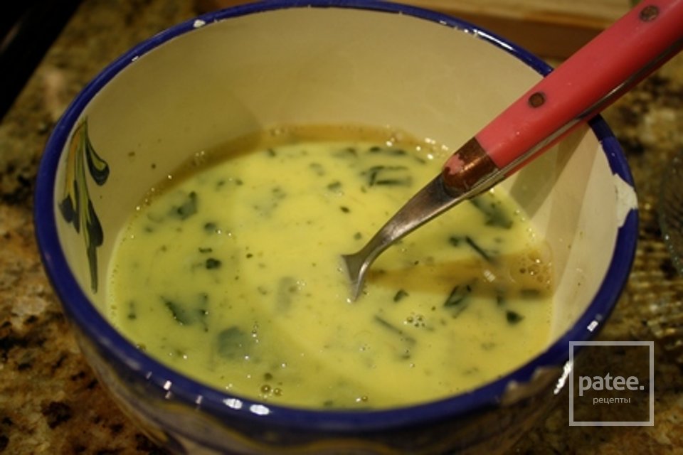 Яичный суп с пастой и шпинатом - Шаг 3
