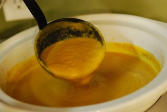 Суп из сладкого картофеля с морковью