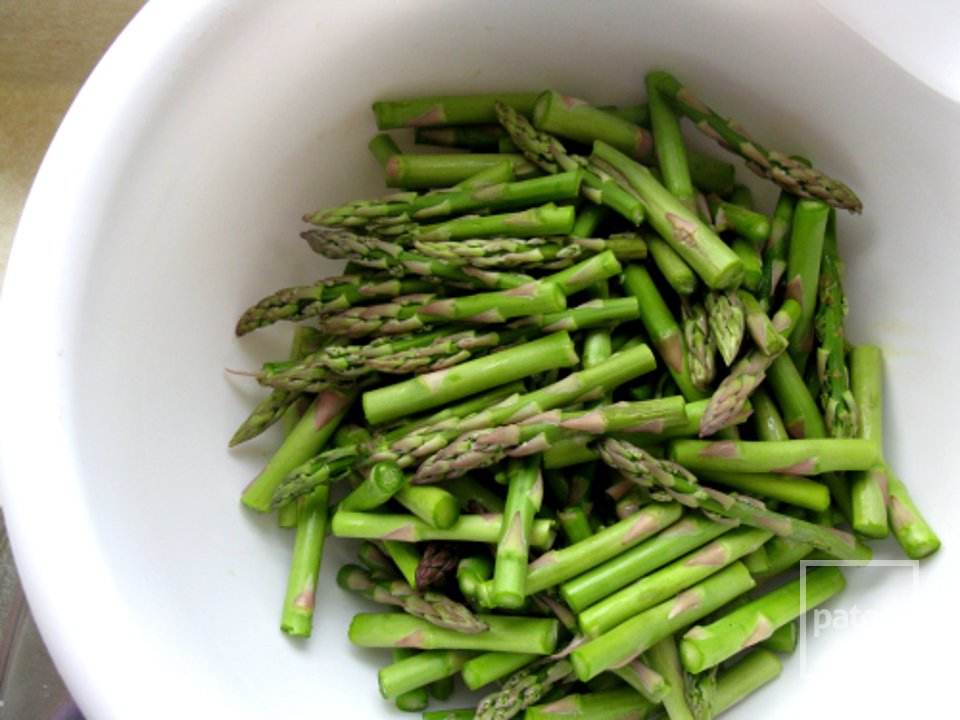 Спаржа с тофу в лимонном соусе - Шаг 1