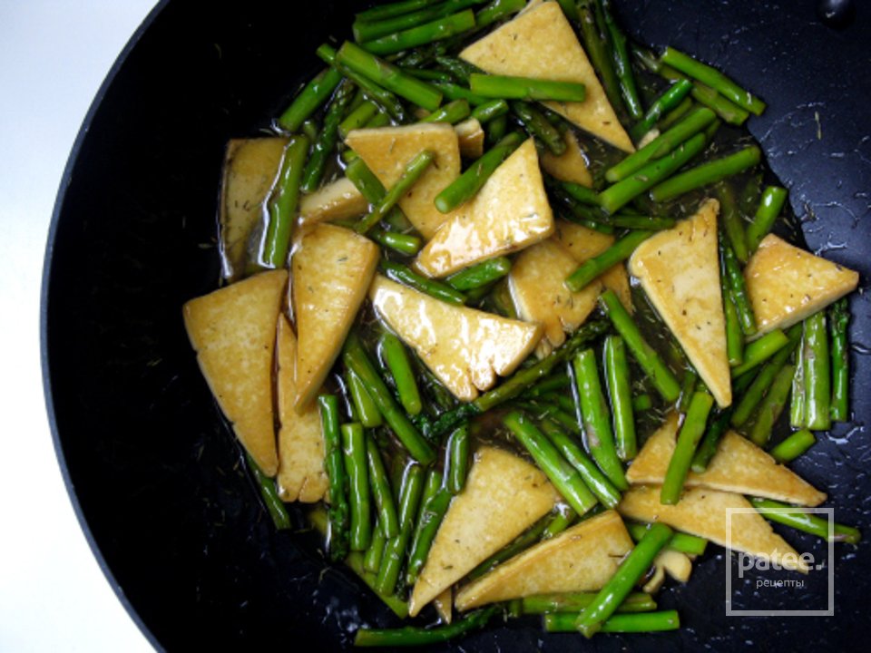 Спаржа с тофу в лимонном соусе - Шаг 8