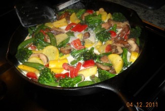 Паста Примавера с овощами