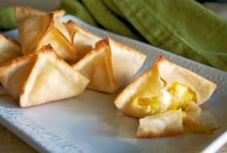 Слоеные коробочки с тыквой и фетой