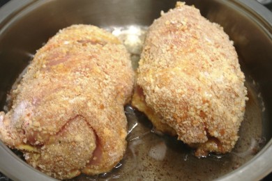 Кордон Блю из курицы с ветчиной и сыром - приготовление