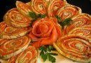 Сырный рулет с семгой