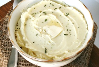 Картофельное пюре со сметаной