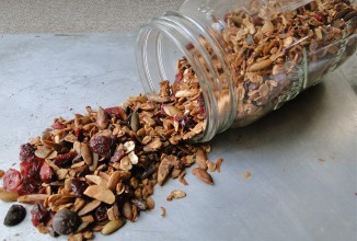 Гранола с клюквой и шоколадом