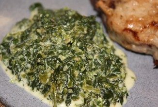 Шпинат  с перцем серрано