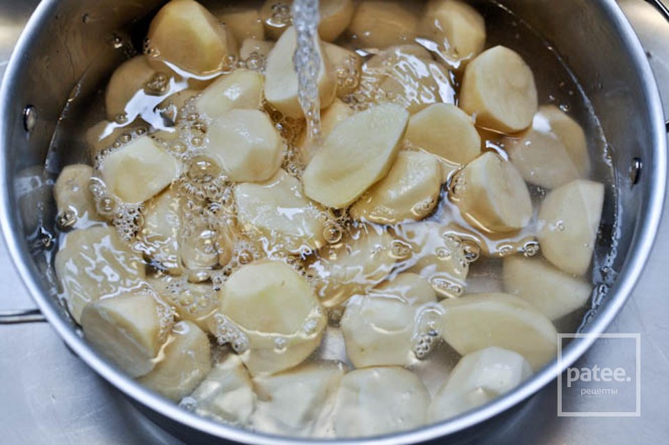 Картофельное пюре с коричневым маслом - Шаг 1