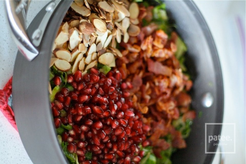 Теплый салат из спаржи и брюссельской капусты - Шаг 6