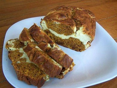Рецепт Тыквенный хлеб с добавлением сливочного сыра
