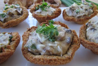 Тосты с грибами