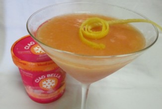 Мартини с красным апельсином