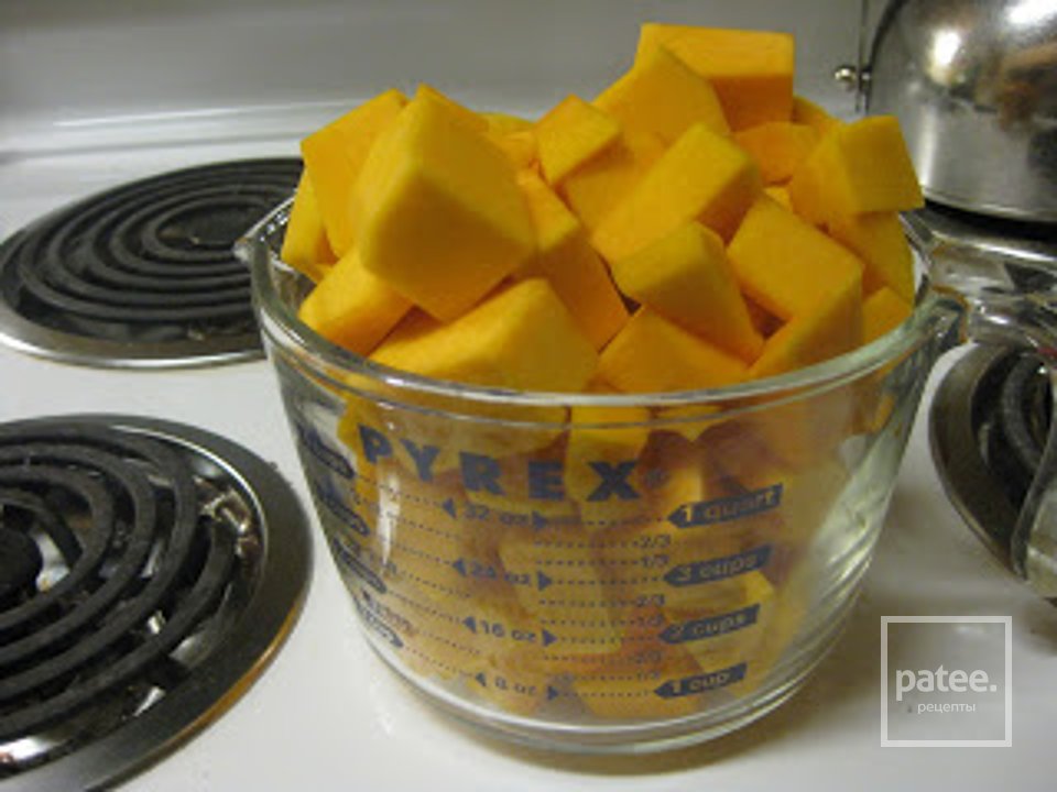 Запеканка из макарон с мускатной тыквой и сыром - Шаг 2