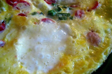 Фриттата с томатами и Моцареллой - приготовление