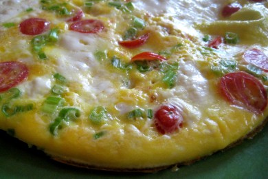 Фриттата с томатами и Моцареллой - приготовление