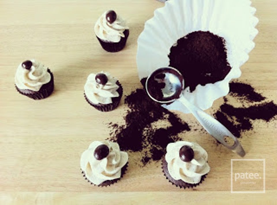 Шоколадно-кофейные кексы - Шаг 13