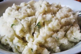 Картофельное пюре с чесноком