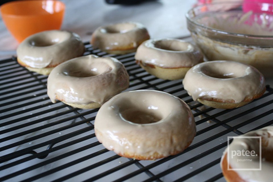 Тыквенные пончики с глазурью - Шаг 10