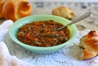 Суп с чечевицей и сладким картофелем