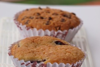 Кексы с черничным джемом