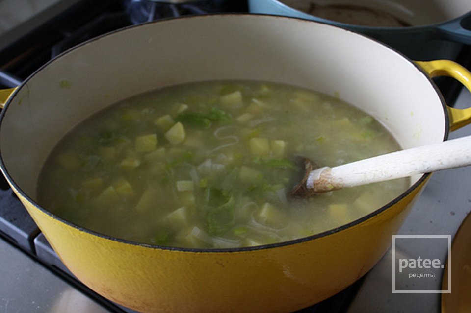 Картофельный суп с пореем - Шаг 6