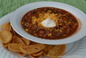 Суп тако с фасолью и кукурузой