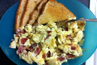 Яичница с беконом