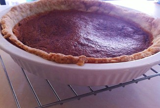 Пирог с карамелью