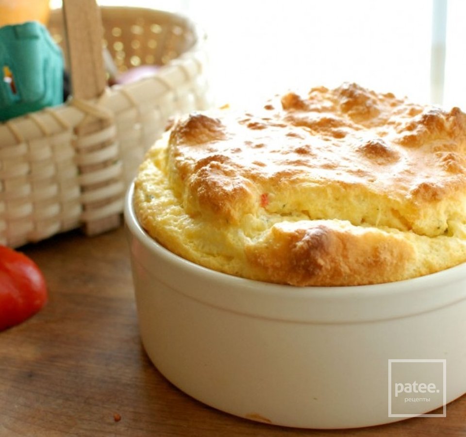 Суфле с сыром, помидором и базиликом - Шаг 13