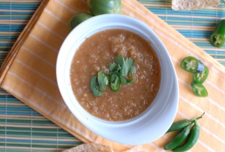 Сальса верде с зелеными помидорами