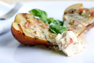 Груши с сыром и беконом