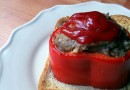 Фаршированный перец с хлебом