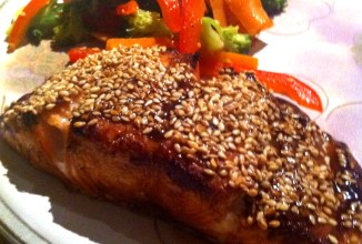 Запеченный лосось