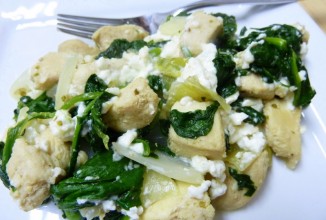 Курица с шпинатом