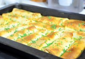 Блинчики с мясом,запечённые в духовке