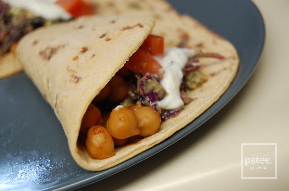 Тако с нутом и капустой - Шаг 12