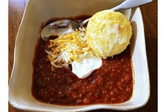 Мясной суп-чили с овощами