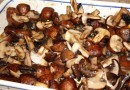 Запеченные грибы с чесноком